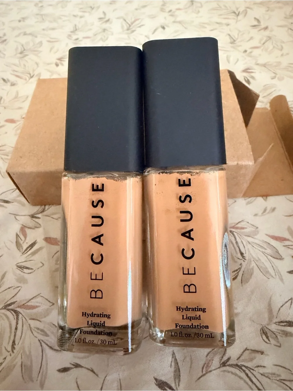 2 Hydrating Liquid Foundations — Warm Tan